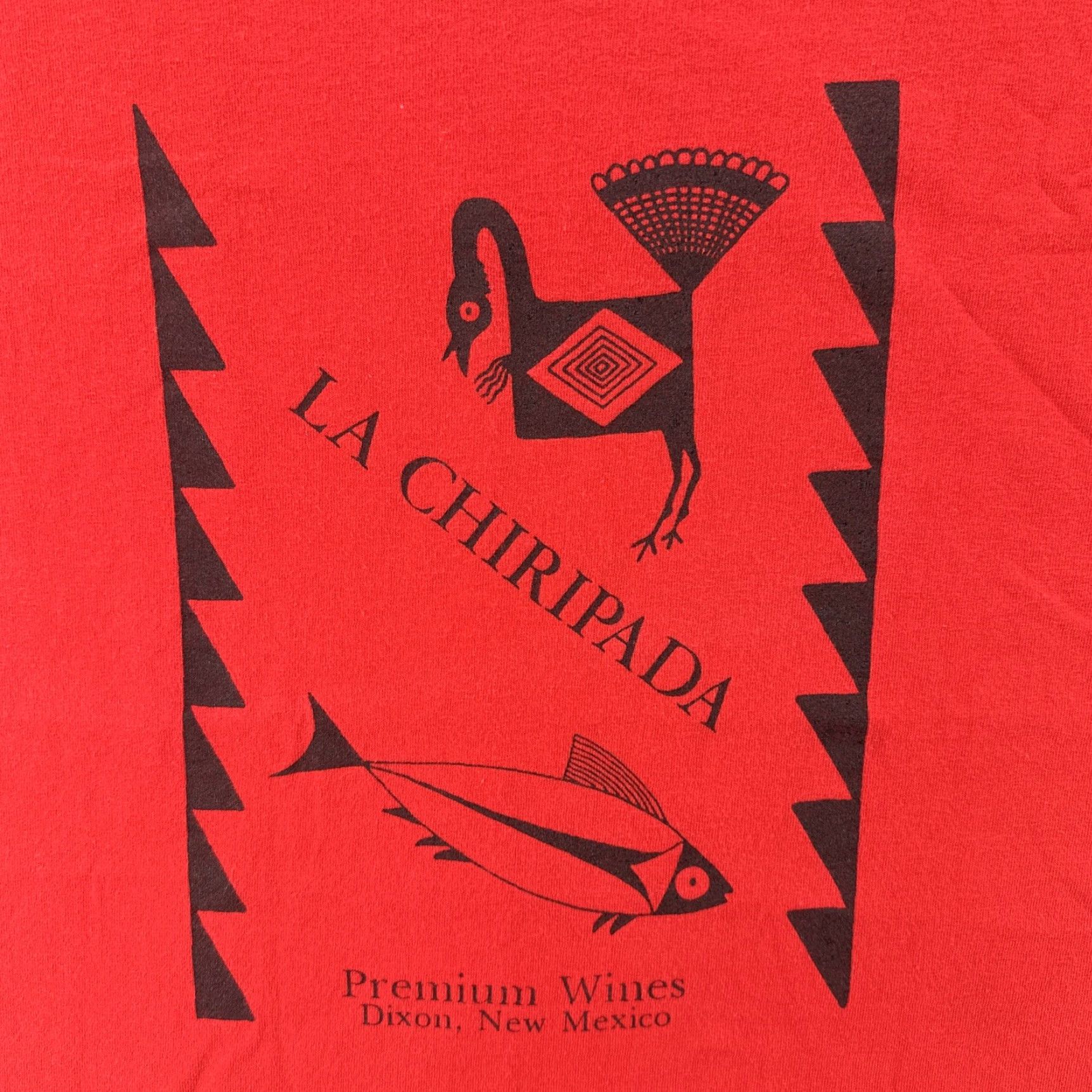 Gildan VINTAGE Gildan T-Shirt Red Adult Large Dixon New Mexico USA Premium Wines La Chiripada Shirts Mens Size US L / EU 52-54 / 3 - 6 Thumbnail