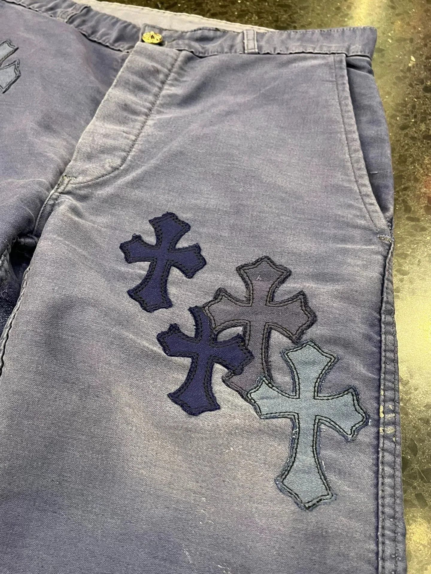Chrome Hearts Chrome Hearts French Cargo Pants Blue Vintage. Size 27" / US 4 / IT 40 - 3 Thumbnail