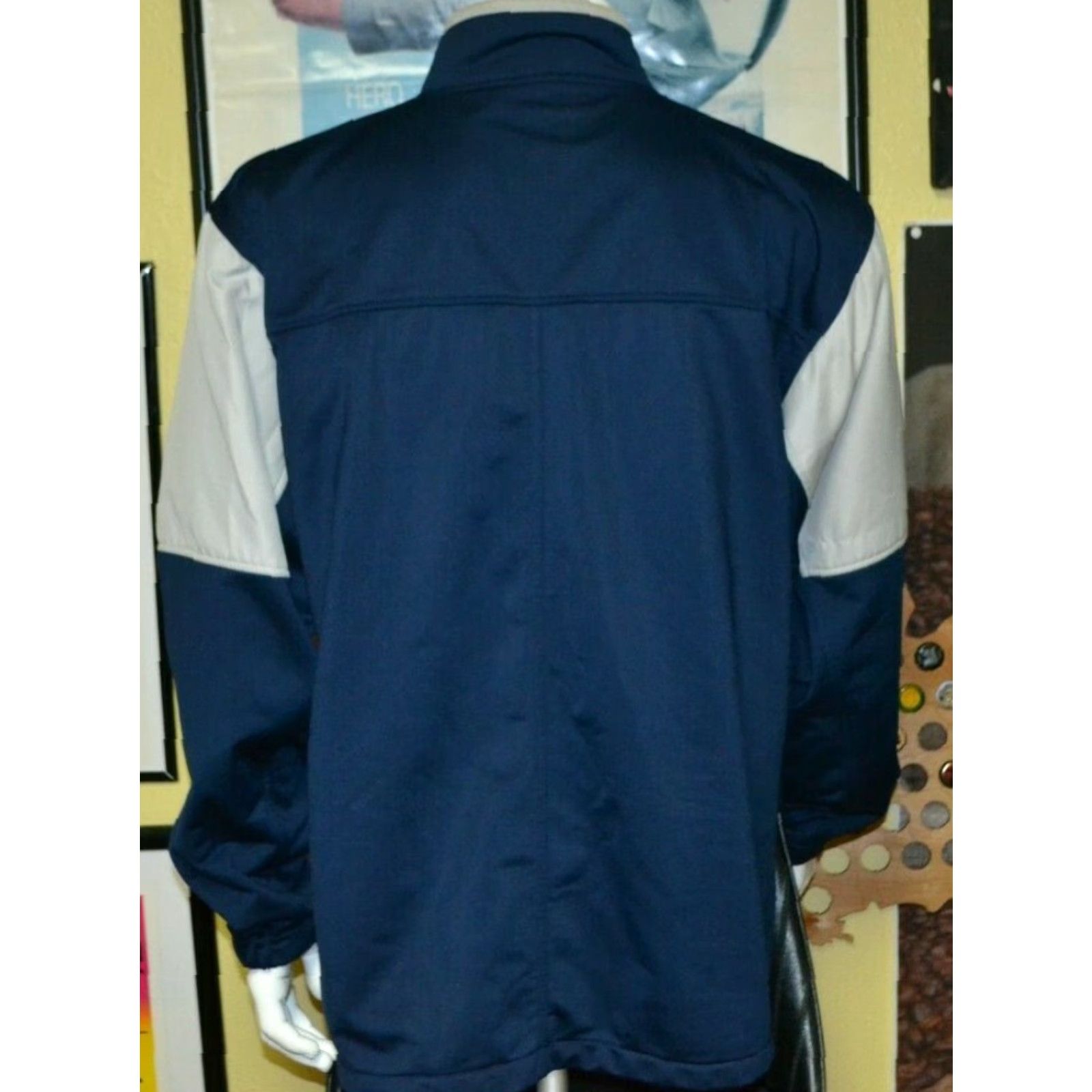 Starter VTG Starter Blue Track Jacket Medium Full Zip Athletic Men M Blue 90s 80s Shirt? Size US M / EU 48-50 / 2 - 4 Thumbnail