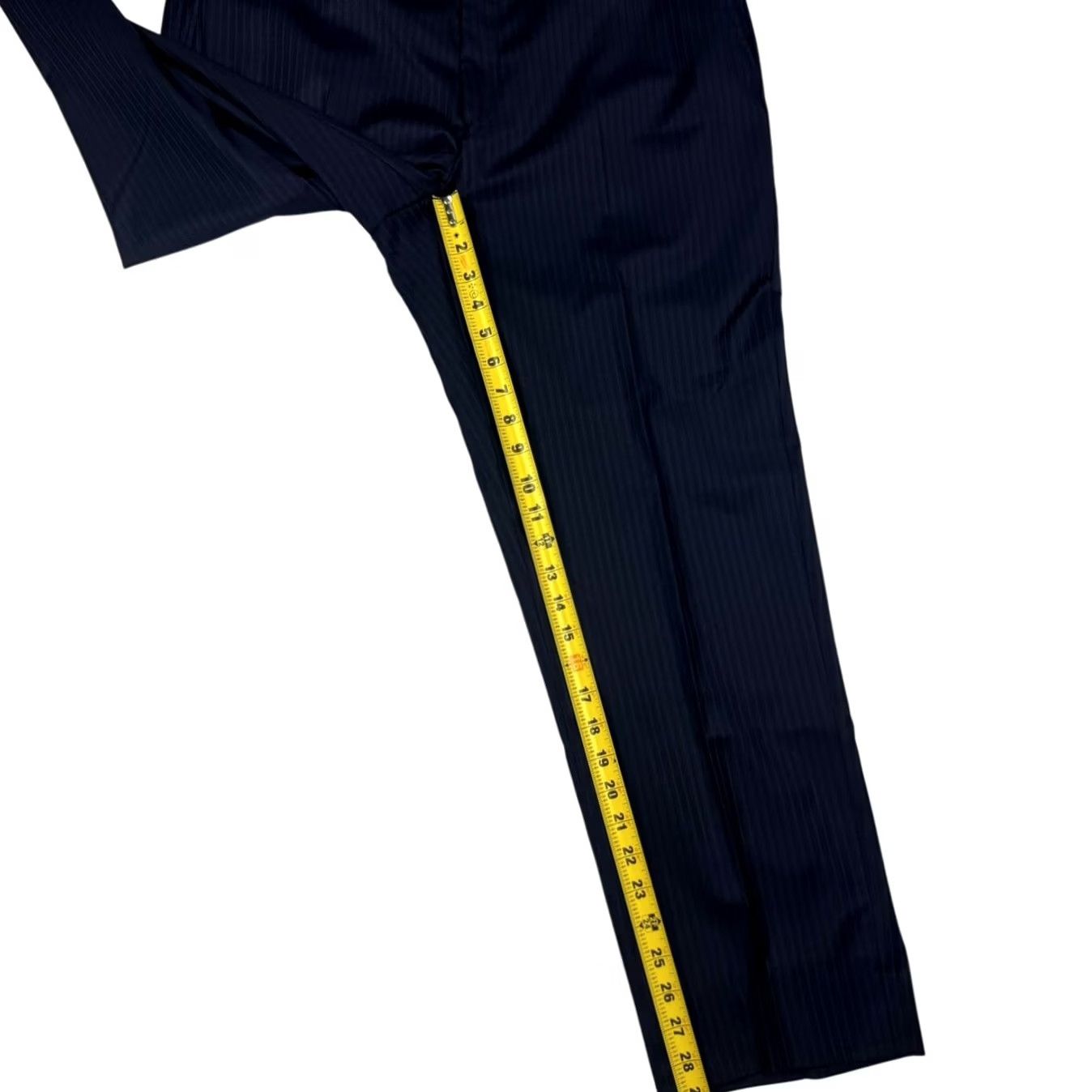 Vintage Hickey Freeman Mens Dress Pants Black Striped • 36x29 Size US 36 / EU 52 - 6 Thumbnail