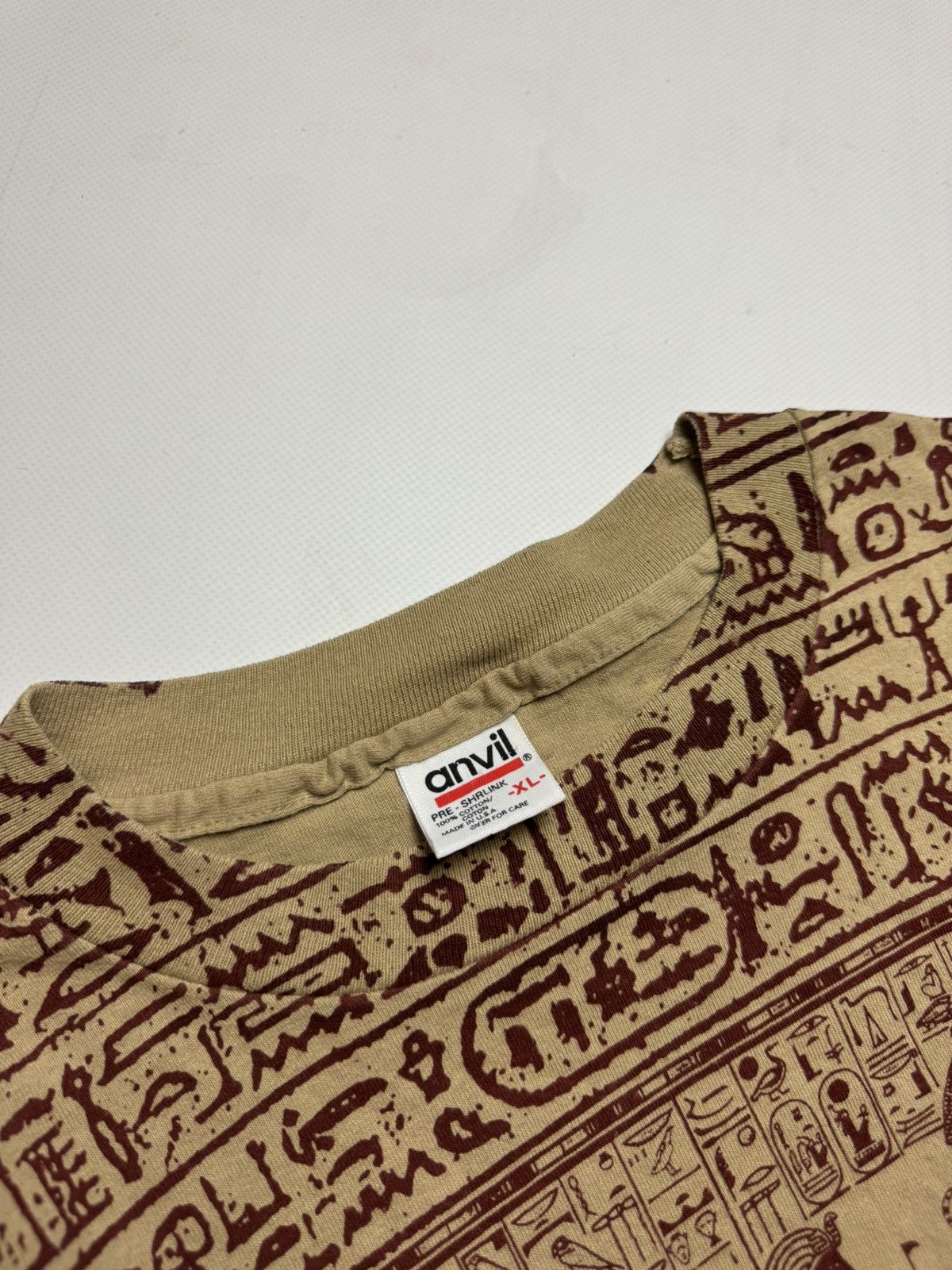 Anvil × Vintage Rare vintage Museum company T-shirt anvil Egypt y2k Size US XL / EU 56 / 4 - 5 Thumbnail