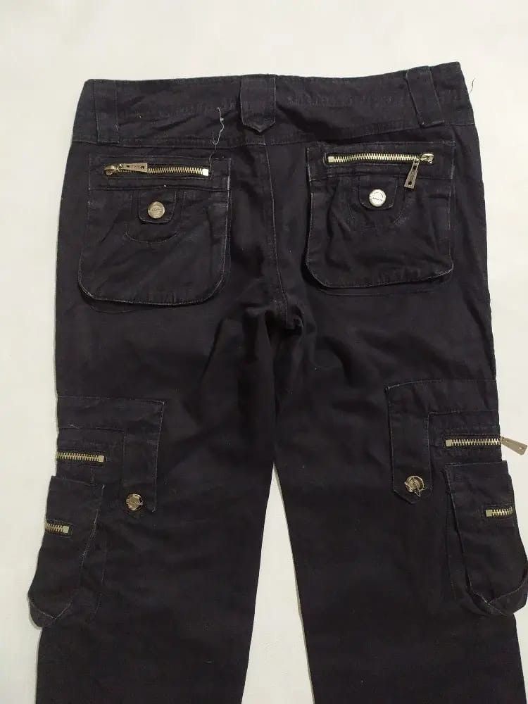 Other Kasonglu Cargo Multipocket Bondage punk Black Pants Size US 29 - 7 Thumbnail