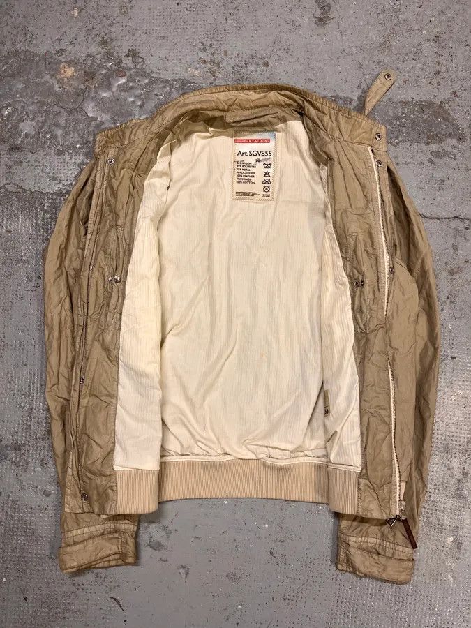 Prada SS2006 Prada Cargo Beige Nylon Jacket Size US M / EU 48-50 / 2 - 8 Thumbnail