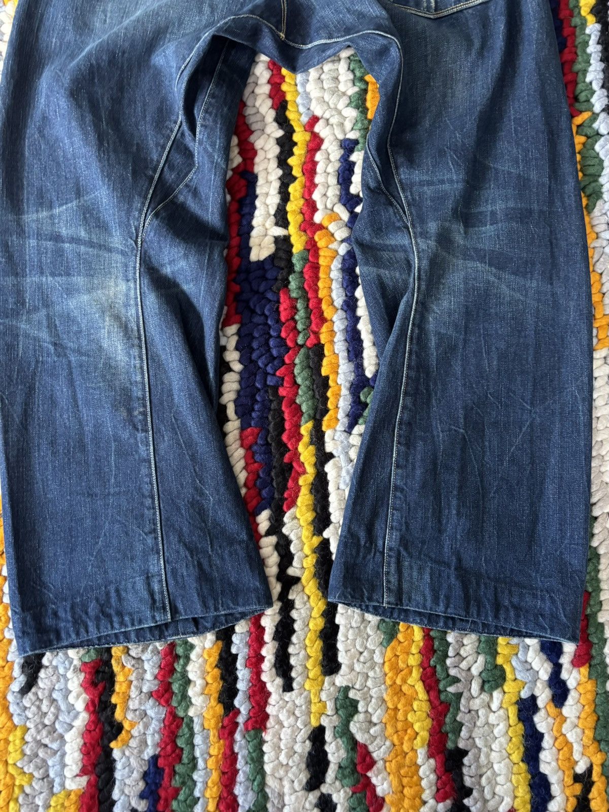 Levi's Vintage Clothing Levis Engineered Twisted Leg Denim Buckle Back Size US 34 / EU 50 - 9 Thumbnail