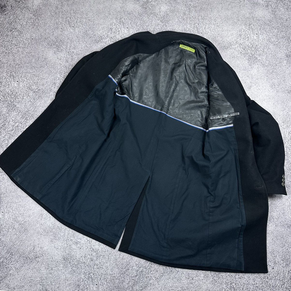 Versace Jeans Couture Vintage Versace Jeans Black Blend Coat Wool Jacket Men US 12 Size US S / EU 44-46 / 1 - 3 Thumbnail