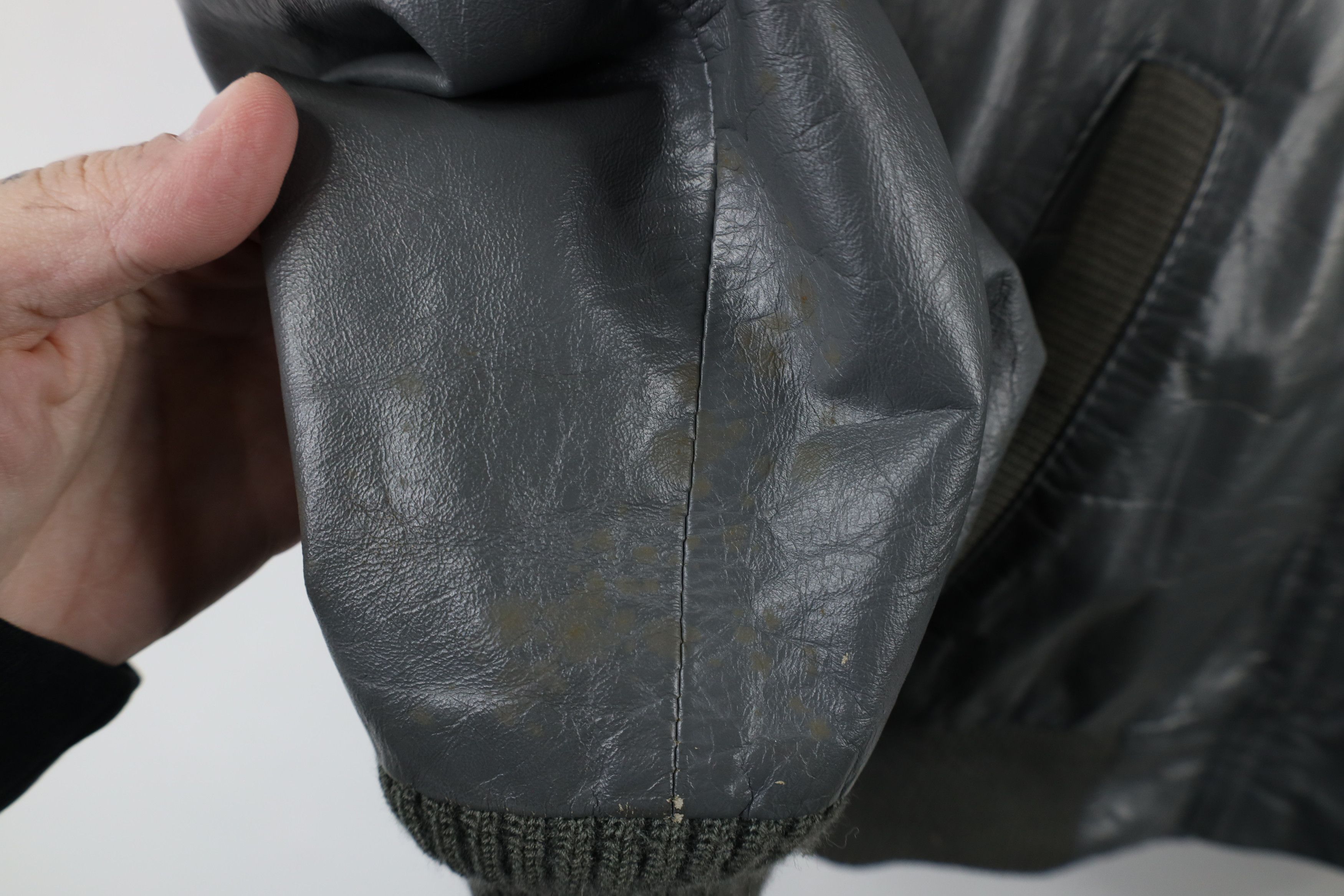 Vintage Vintage 80s 90s Streetwear Leather Cafe Racer Bomber Jacket Size US L / EU 52-54 / 3 - 8 Thumbnail