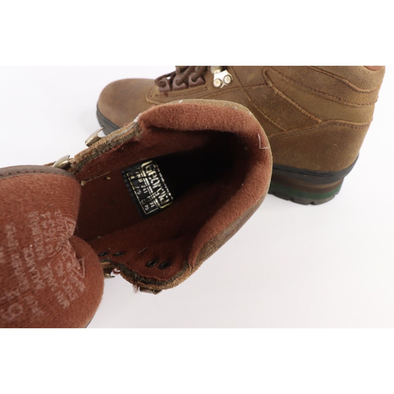 Vintage Deadstock Vintage 90s Steel Toe Suede Leather Boots Size US 6.5 / EU 39-40 - 8 Thumbnail