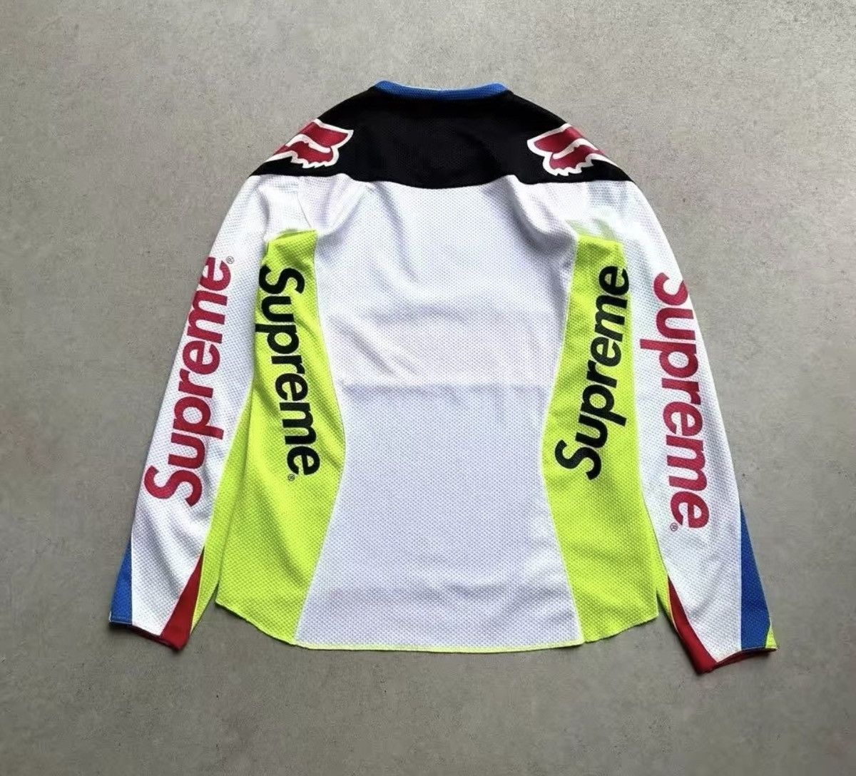 Fox Racing × Supreme Supreme Fox racing moto Jersey top green white tee T-shirt Size US M / EU 48-50 / 2 - 2 Thumbnail