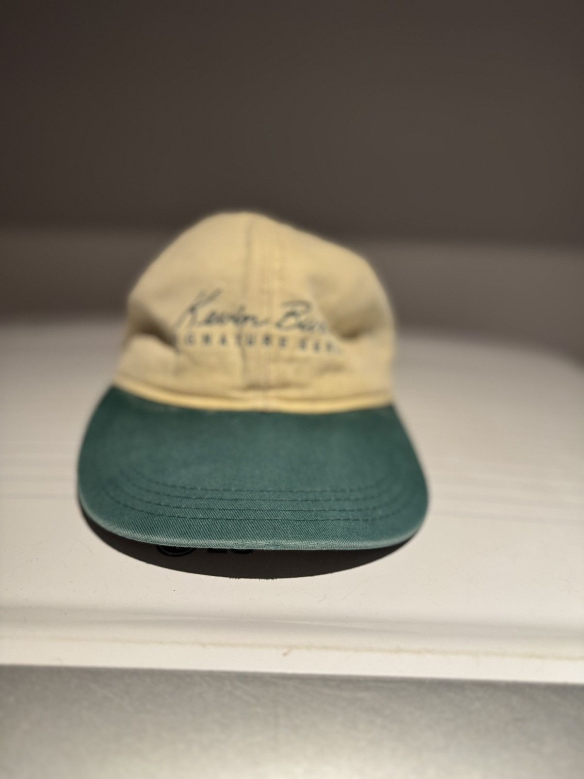 Vintage Two Tone Vintage Kevin Burns hat White/Green Size ONE SIZE - 1 Thumbnail