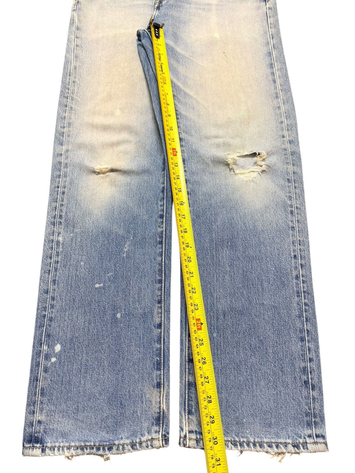 Uniqlo Vintage Japanese Uniqlo Light Faded Wash Distressed Loose Size US 34 / EU 50 - 13 Thumbnail