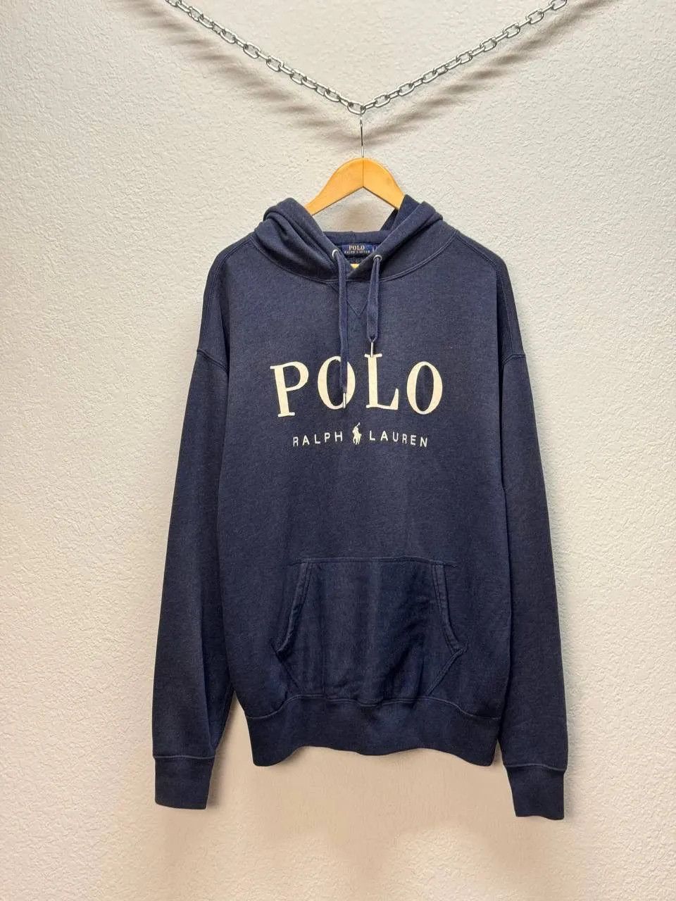 Vintage Polo Ralph Lauren hoodie Sweatshirt Centre logo USA