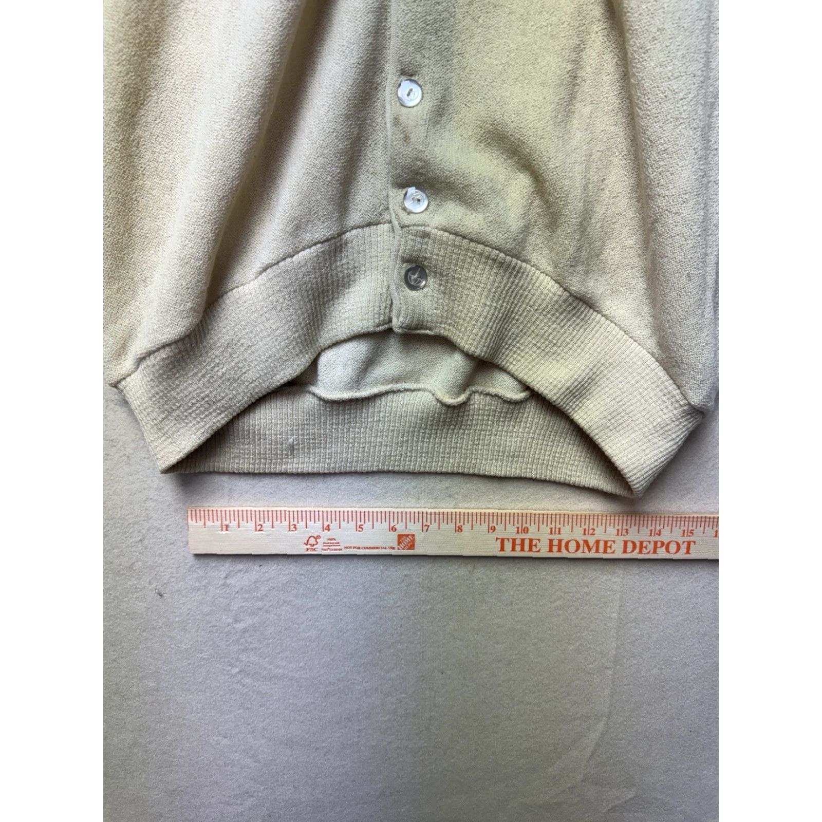 Vintage VINTAGE Arnold Palmer Robert Bruce Sweater Mens Medium Beige Cardigan 80s Size US M / EU 48-50 / 2 - 4 Thumbnail