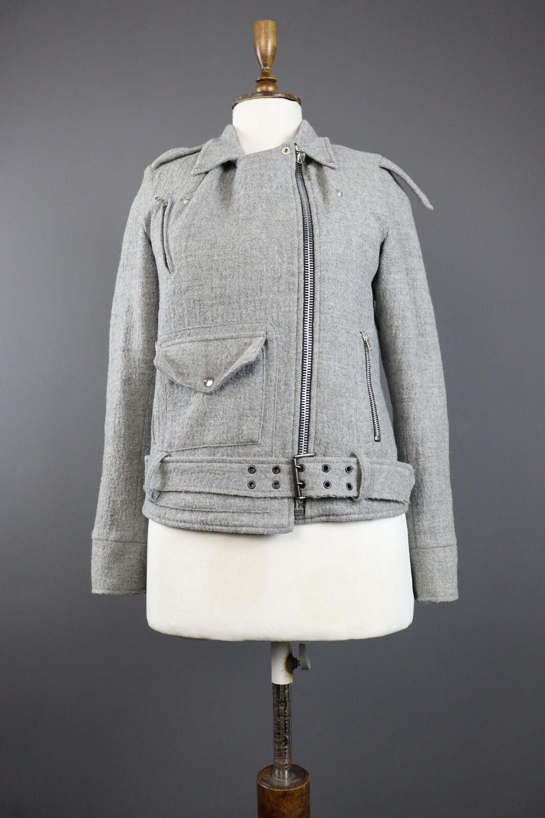 Golden Goose Ladies Golden Goose Wool Acymetric Full Zip Jacket Size M Size M / US 6-8 / IT 42-44 - 1 Thumbnail