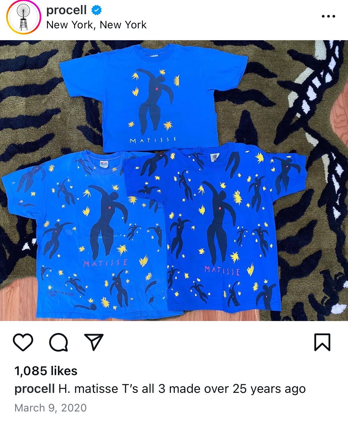 Vintage rare vintage 90s Henri Matisse Icarus Stars all over art tee Size US XL / EU 56 / 4 - 2 Thumbnail