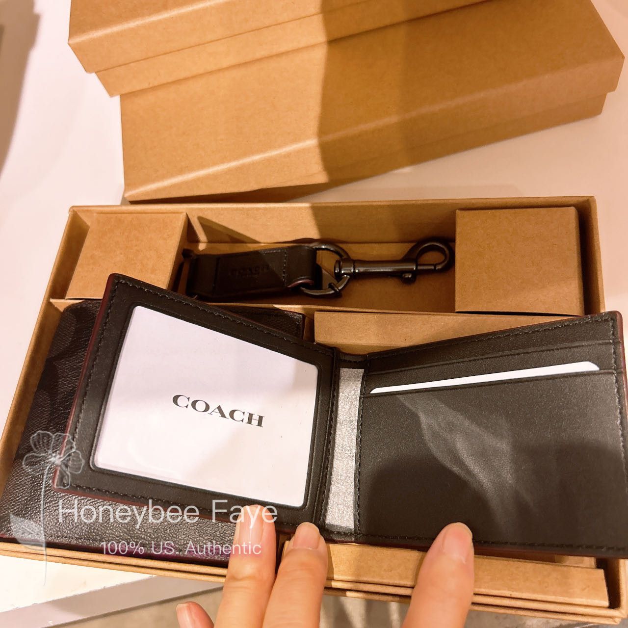 Coach MEN's Boxed 3 In 1 Wallet Gift Set In Signature Canvas