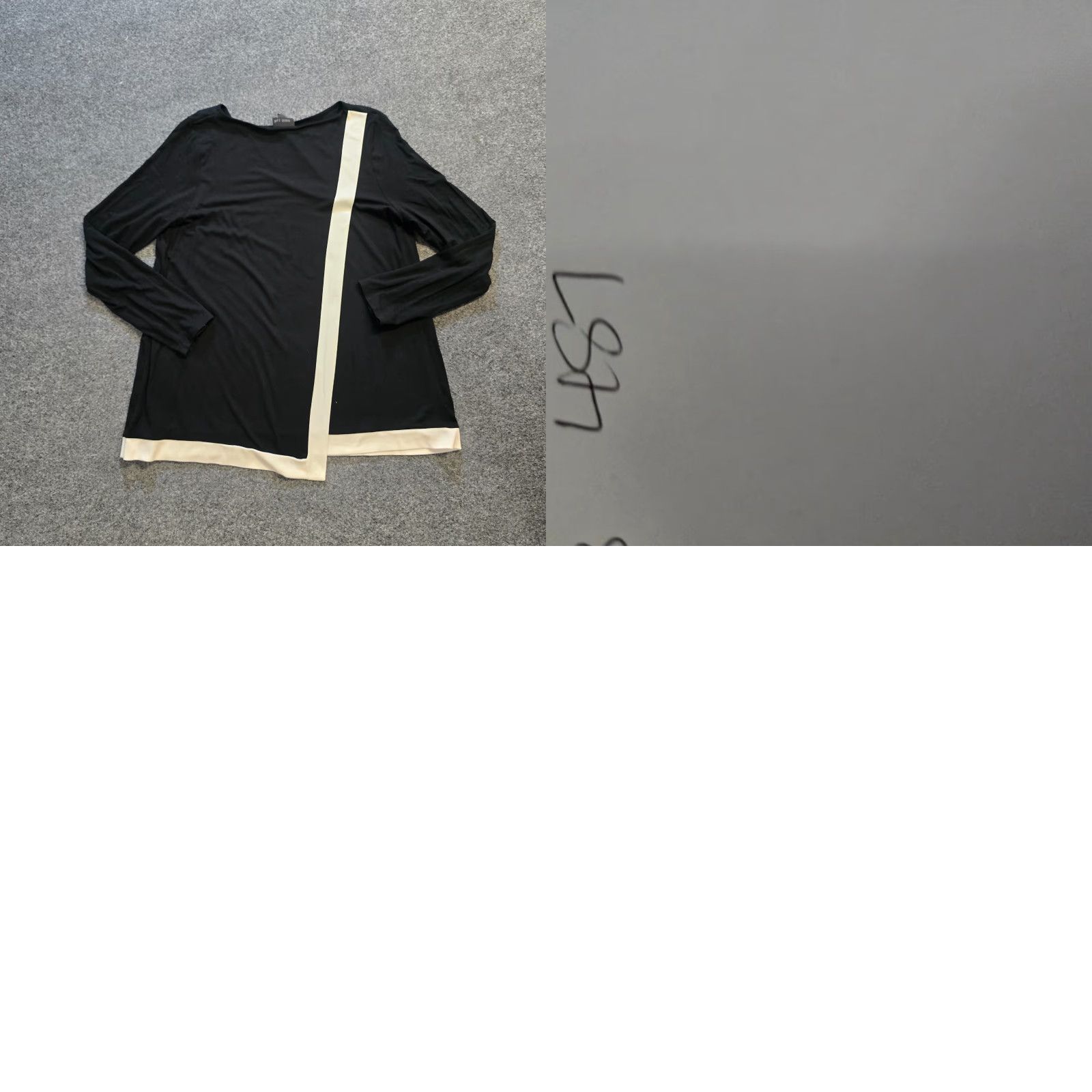 J. Jill J. Jill Top Womens Medium Black Boxy Long Sleeve Stretchy Wearever Casual Shirt Mens? No. Size M / US 6-8 / IT 42-44 - 8 Thumbnail