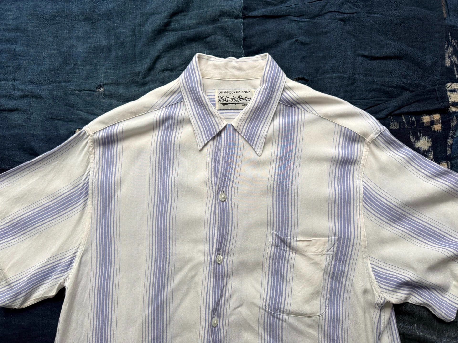 Wacko Maria WACKO MARIA 2PAC Stripe Hawaiian Shirt L Size US L / EU 52-54 / 3 - 4 Thumbnail