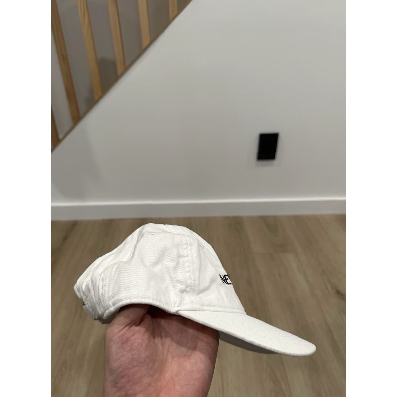 Kith KITH CAP Embroidered Baseball Dad Hat The New Yorker Adjustable Unisex Adults White Cotton Canvas Vintage No Size ONE SIZE - 4 Thumbnail