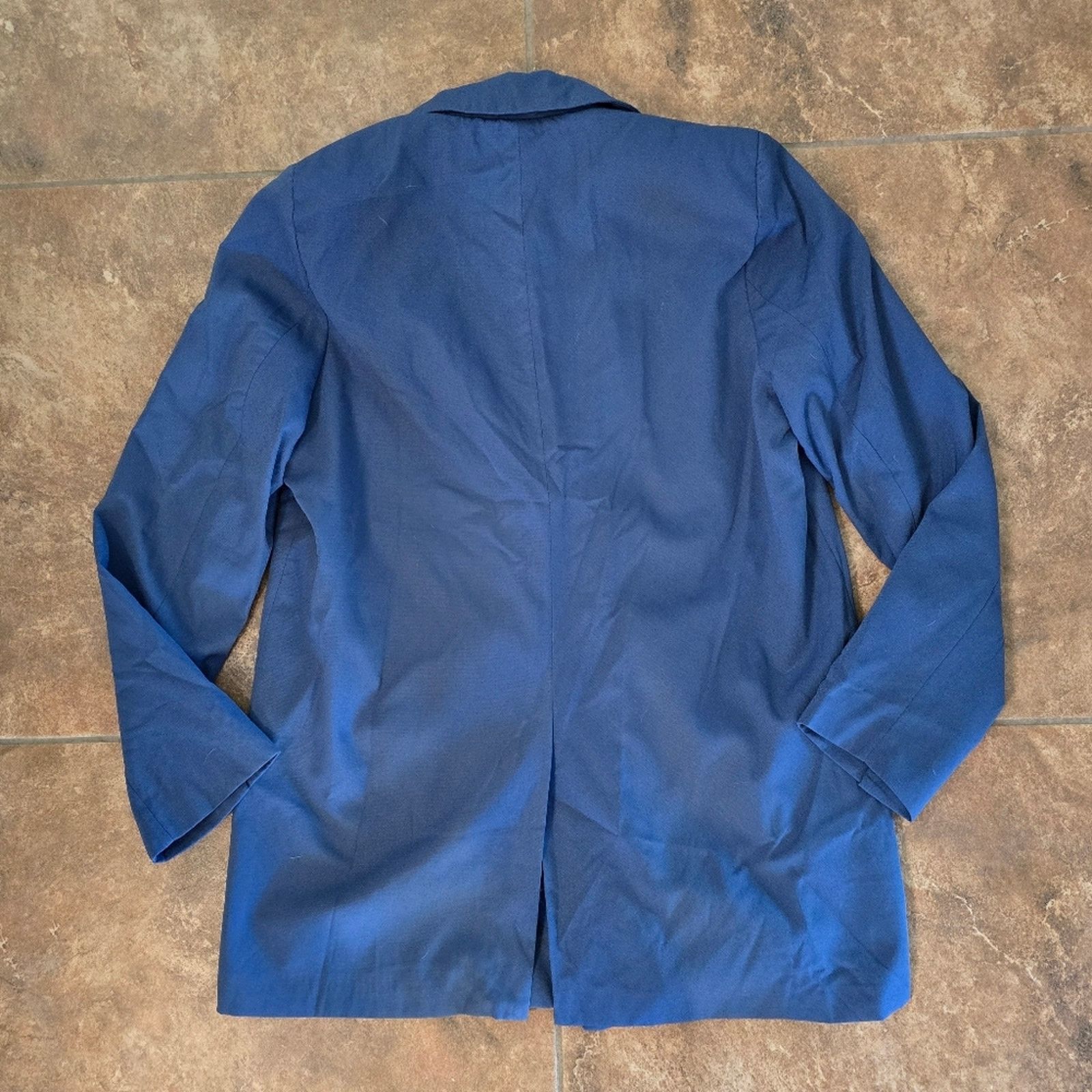 Other Blue Muted Longline Business Blazer Size L / US 10 / IT 46 - 2 Thumbnail