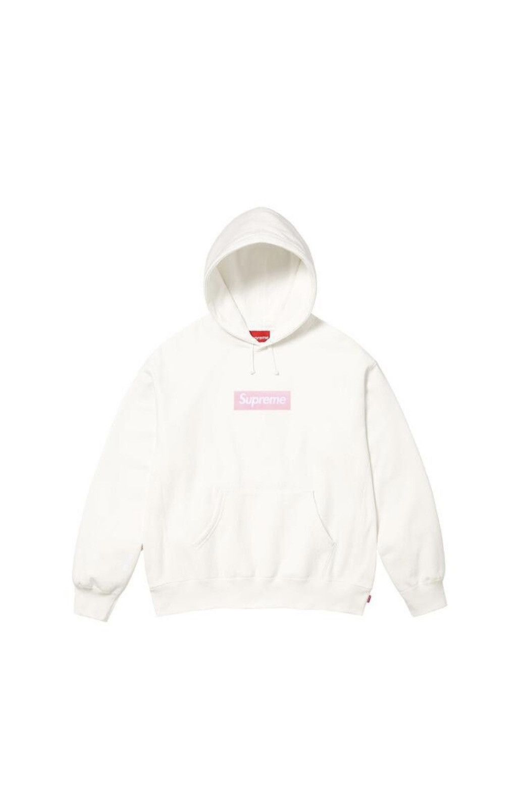 Supreme Supreme White/Pink Box Logo Sweatshirt Size US XL / EU 56 / 4 - 1 Thumbnail