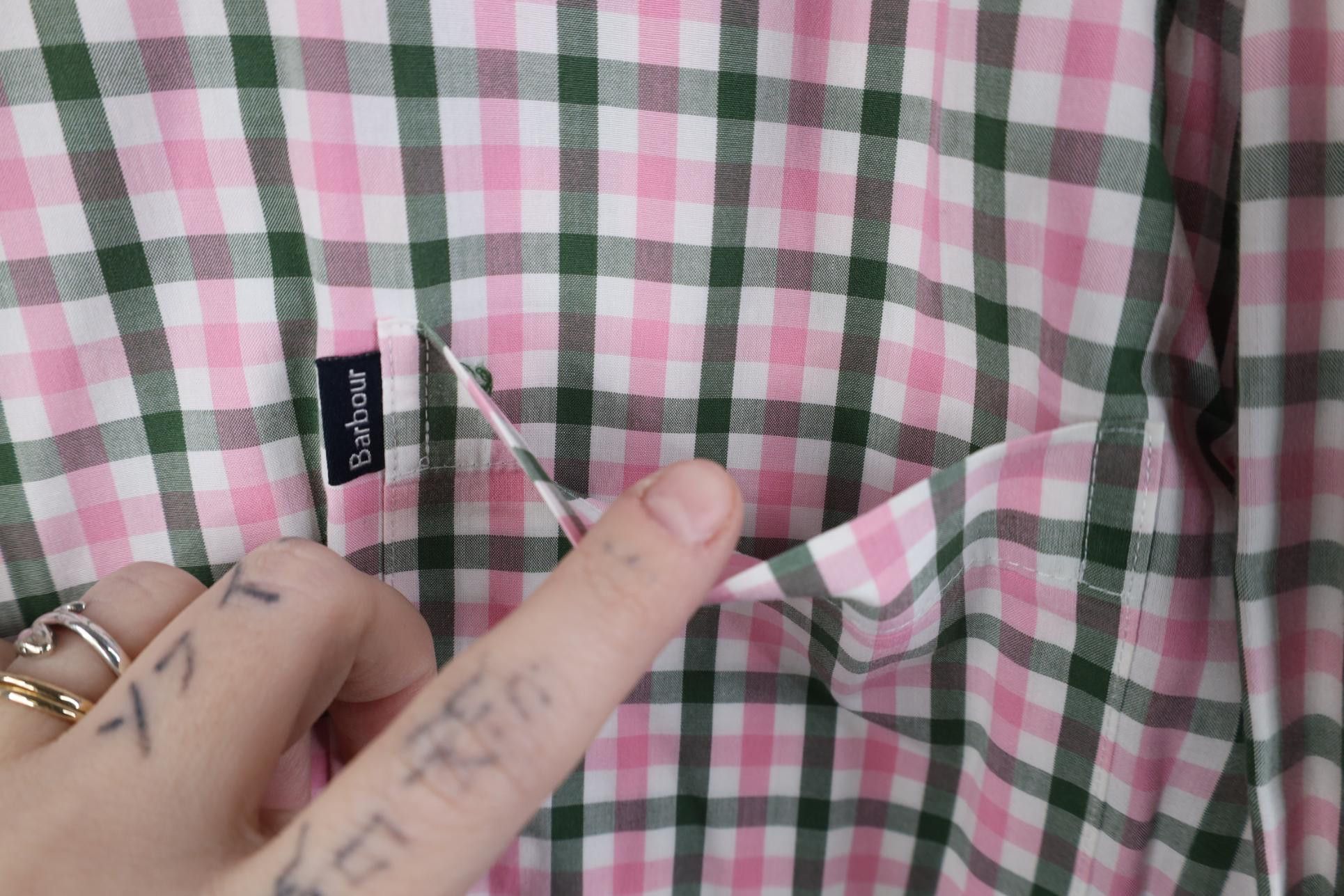 Barbour Barbour Spell Out Collared Button Down Shirt Plaid Cotton Size US XXL / EU 58 / 5 - 5 Thumbnail