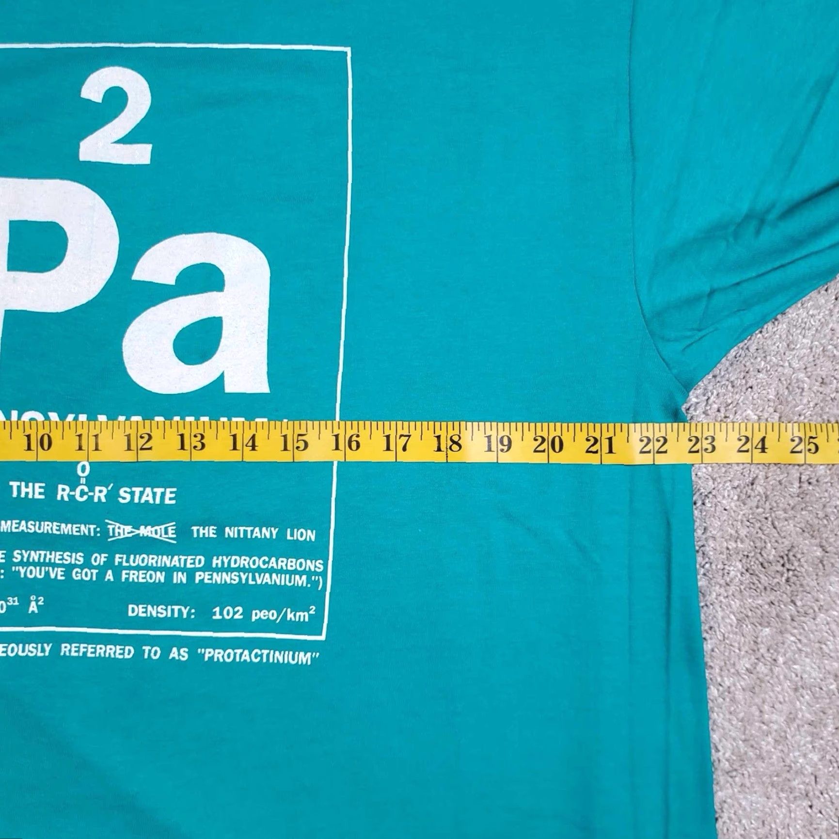 Hanes VINTAGE Chemistry Scientist Graphic Single Stitch T Shirt Penn State XL Size US L / EU 52-54 / 3 - 4 Thumbnail