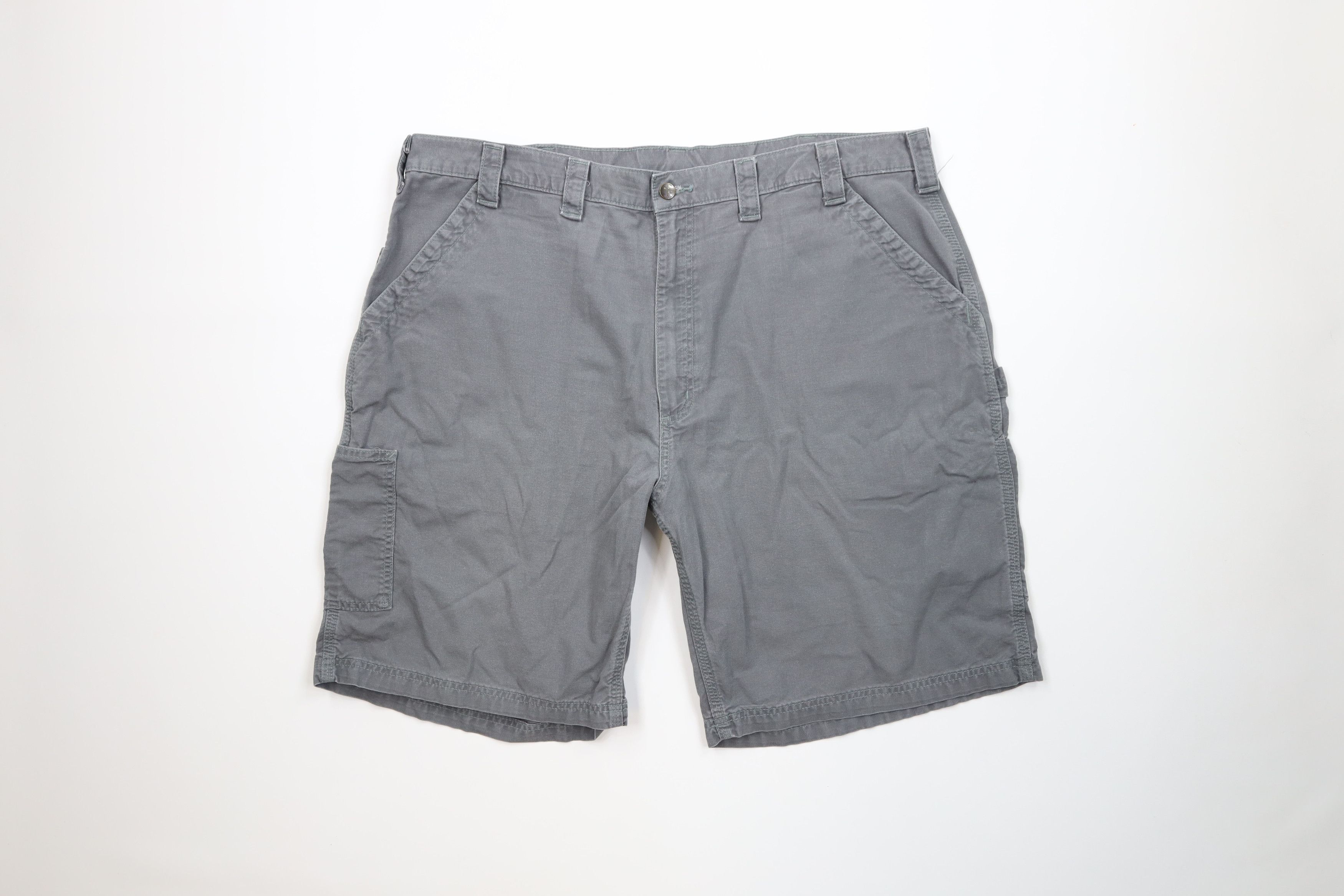 Carhartt Vintage Carhartt Relaxed Fit Dungaree Shorts Gray Cotton Size US 44 / EU 60 - 1 Thumbnail