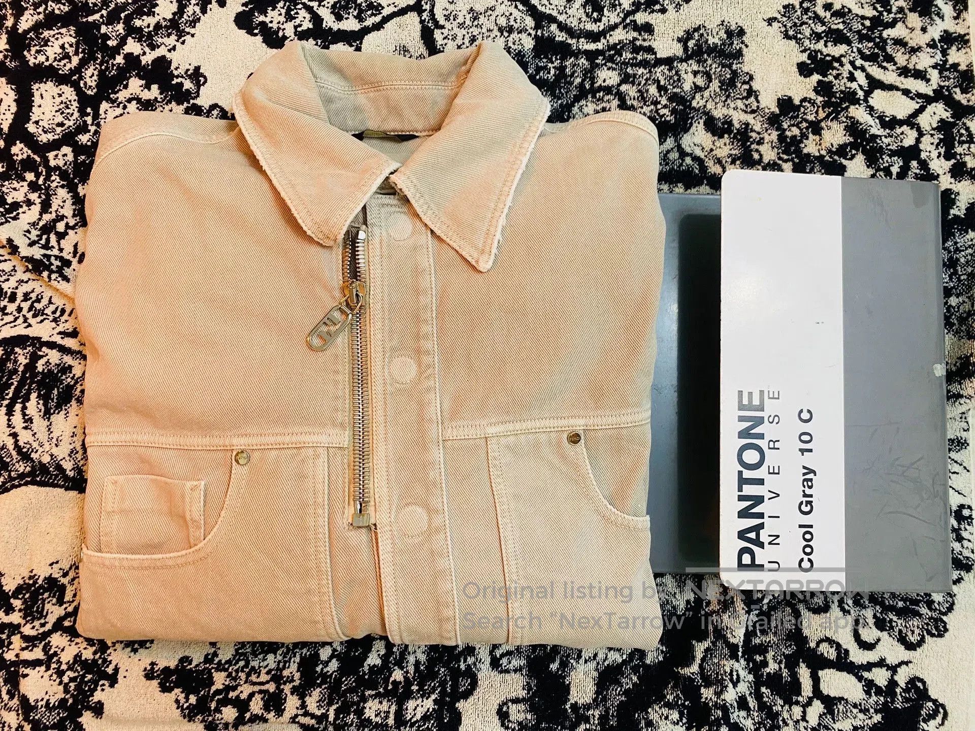 Fendi fendi denim jacket in beige color. Size US M / EU 48-50 / 2 - 1 Thumbnail