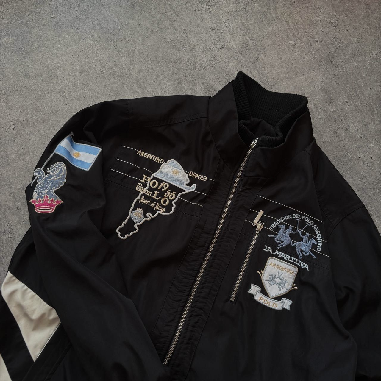 La Martina × Vintage Y2k Logo La Martina Argentina Vintage Nylon Jacket Size US L / EU 52-54 / 3 - 3 Thumbnail