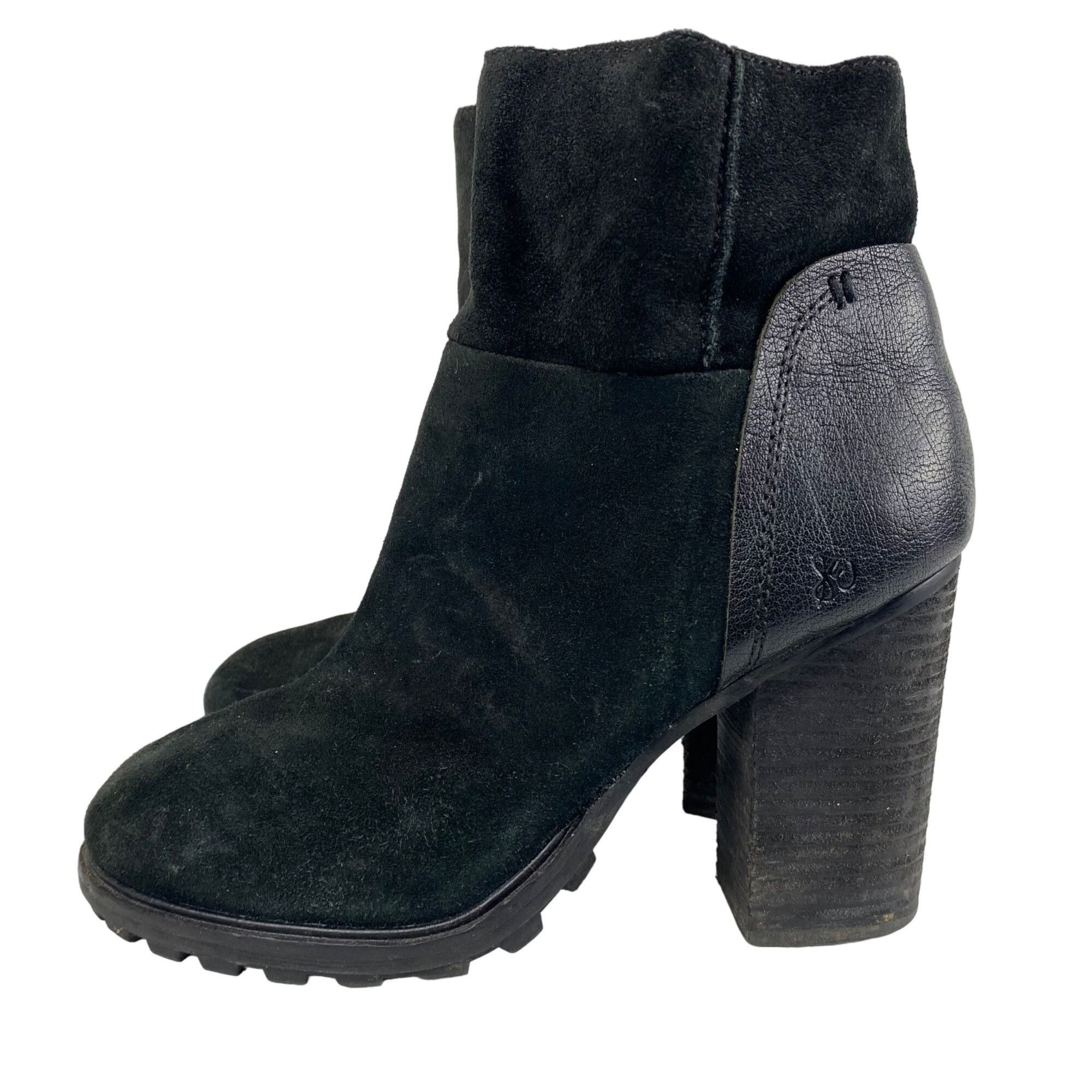 Sam Edelman Sam Edelman Franklin Black Suede Leather Block Heel ankle Bo Size US 10 / IT 40 - 2 Thumbnail