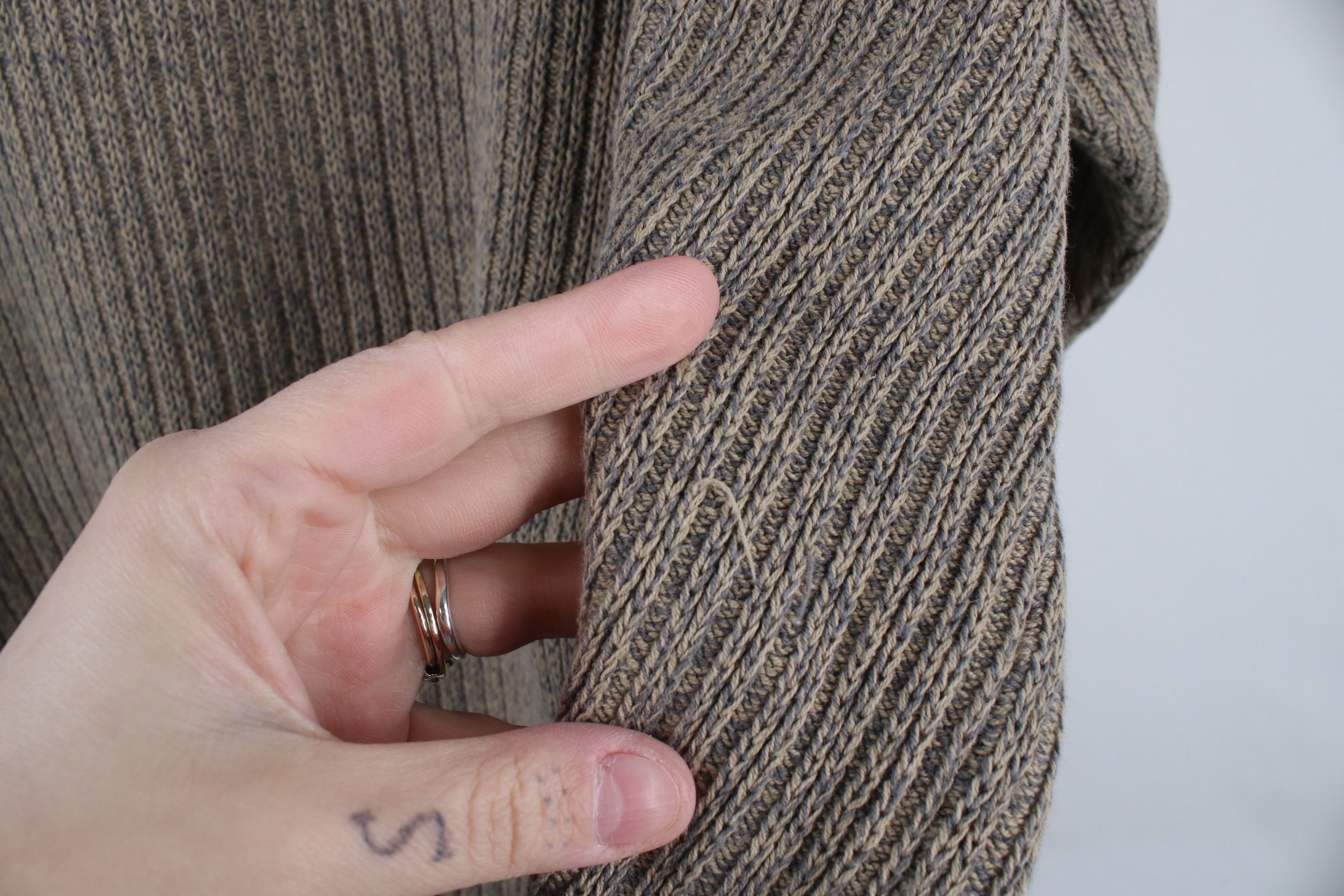 Eddie Bauer × Vintage Vintage 90s Eddie Bauer Ribbed Knit Pullover Sweater Beige Size US XL / EU 56 / 4 - 8 Thumbnail