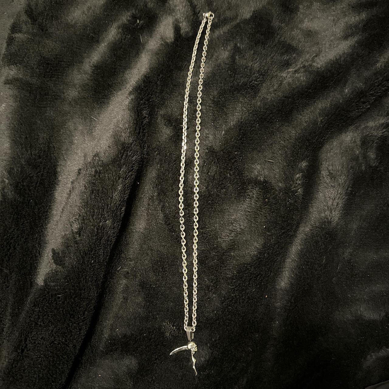 Jewelry hard jewelry "scythe" pendant w mini aries chain Size ONE SIZE - 1 Thumbnail