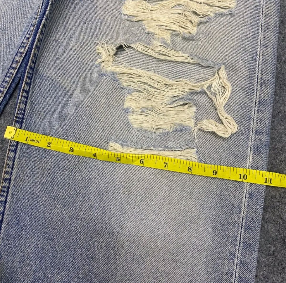 Levi's 💥Baggy💥Vintage Levis 504 Distressed Denim Size US 34 / EU 50 - 8 Thumbnail