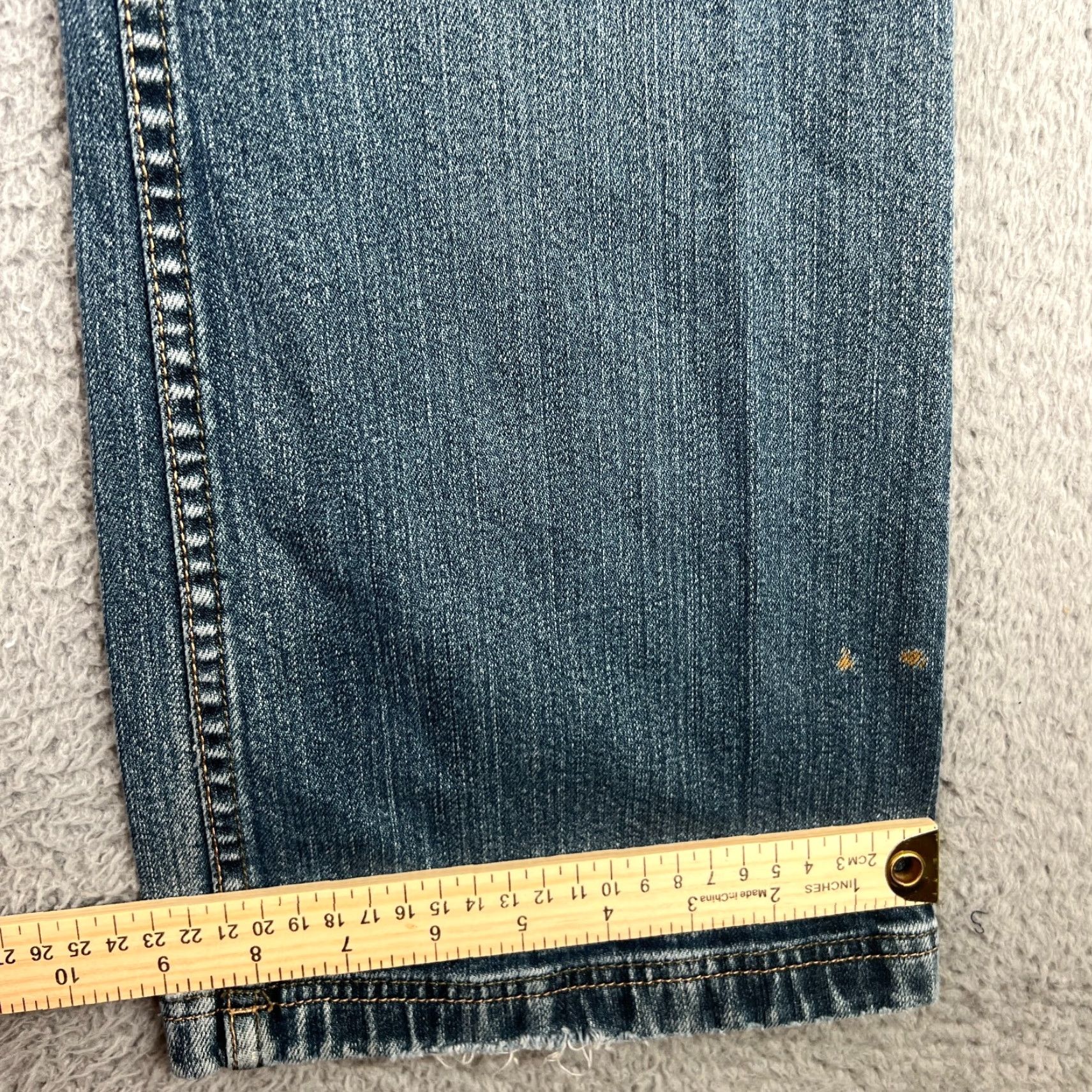 Harley Davidson VINTAGE Harley Davidson Jeans Women's 6 Bootcut Light Wash Blue Denim 90s Motorcycle Biker Size 28" / US 6 / IT 42 - 2 Thumbnail