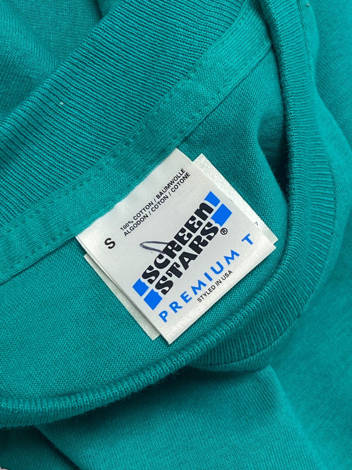 Vintage 90s Vintage NOTTINGHAMSHIRE Single Stitch Big Logo Tee Size US S / EU 44-46 / 1 - 4 Thumbnail