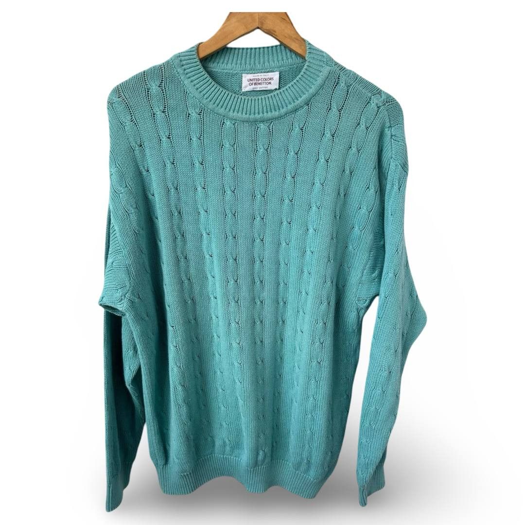 United Colors Of Benetton Benetton knitted sweater #749 Size US M / EU 48-50 / 2 - 1 Thumbnail