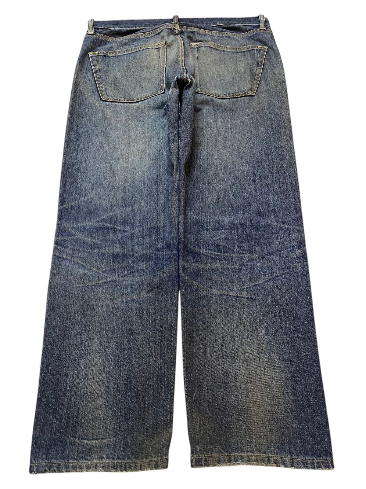 Uniqlo Vintage Japanese Uniqlo Mud Wash Style Baggy Jeans Size US 35 - 2 Thumbnail