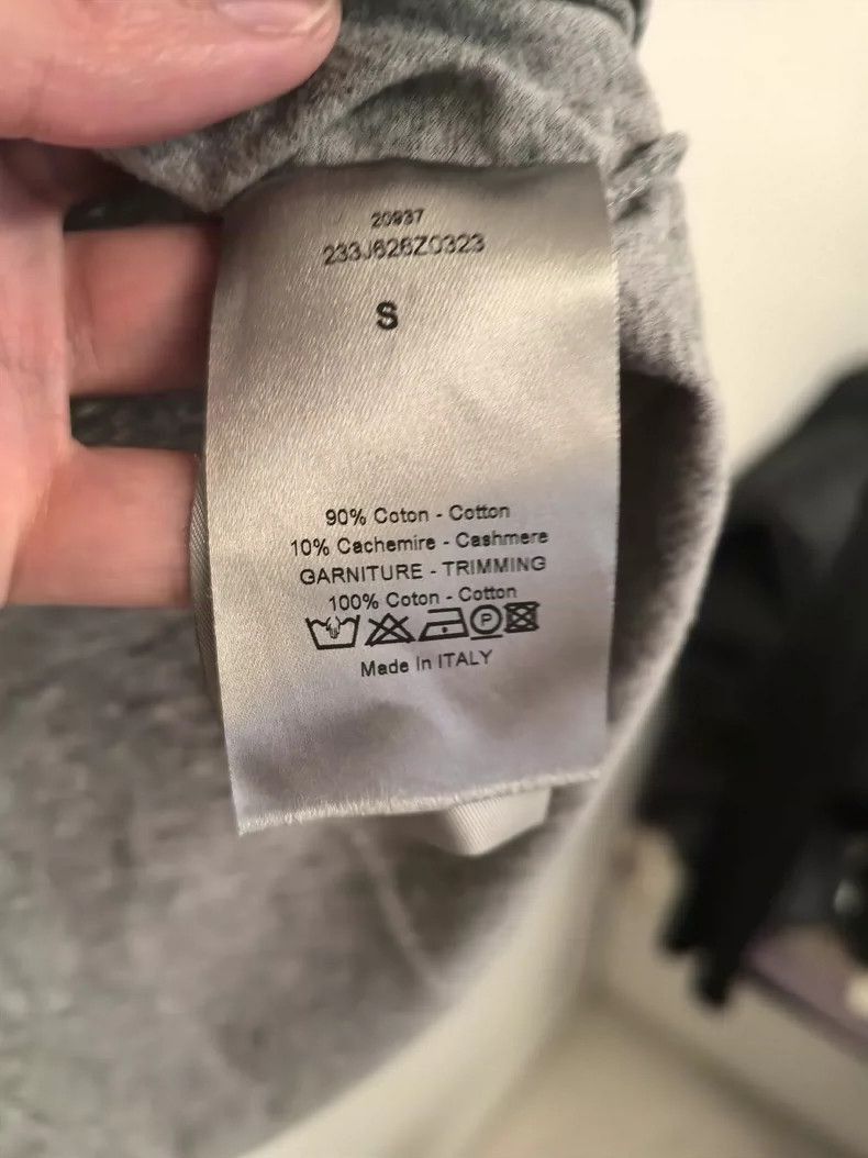 Dior Gray Tshirt with Black Pocket-2506 Size US S / EU 44-46 / 1 - 2 Thumbnail