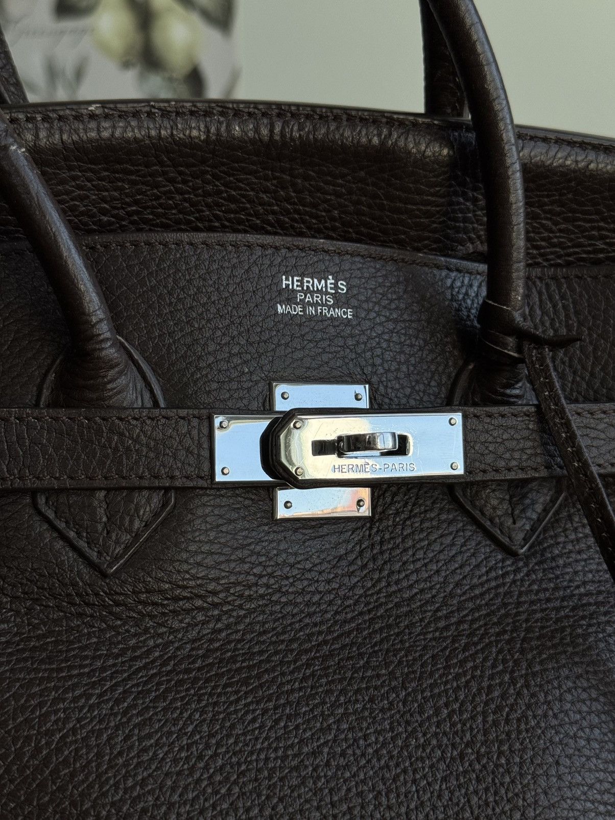 Hermes Hermes Birkin 35 Brown Shoulder Bag Size ONE SIZE - 3 Thumbnail
