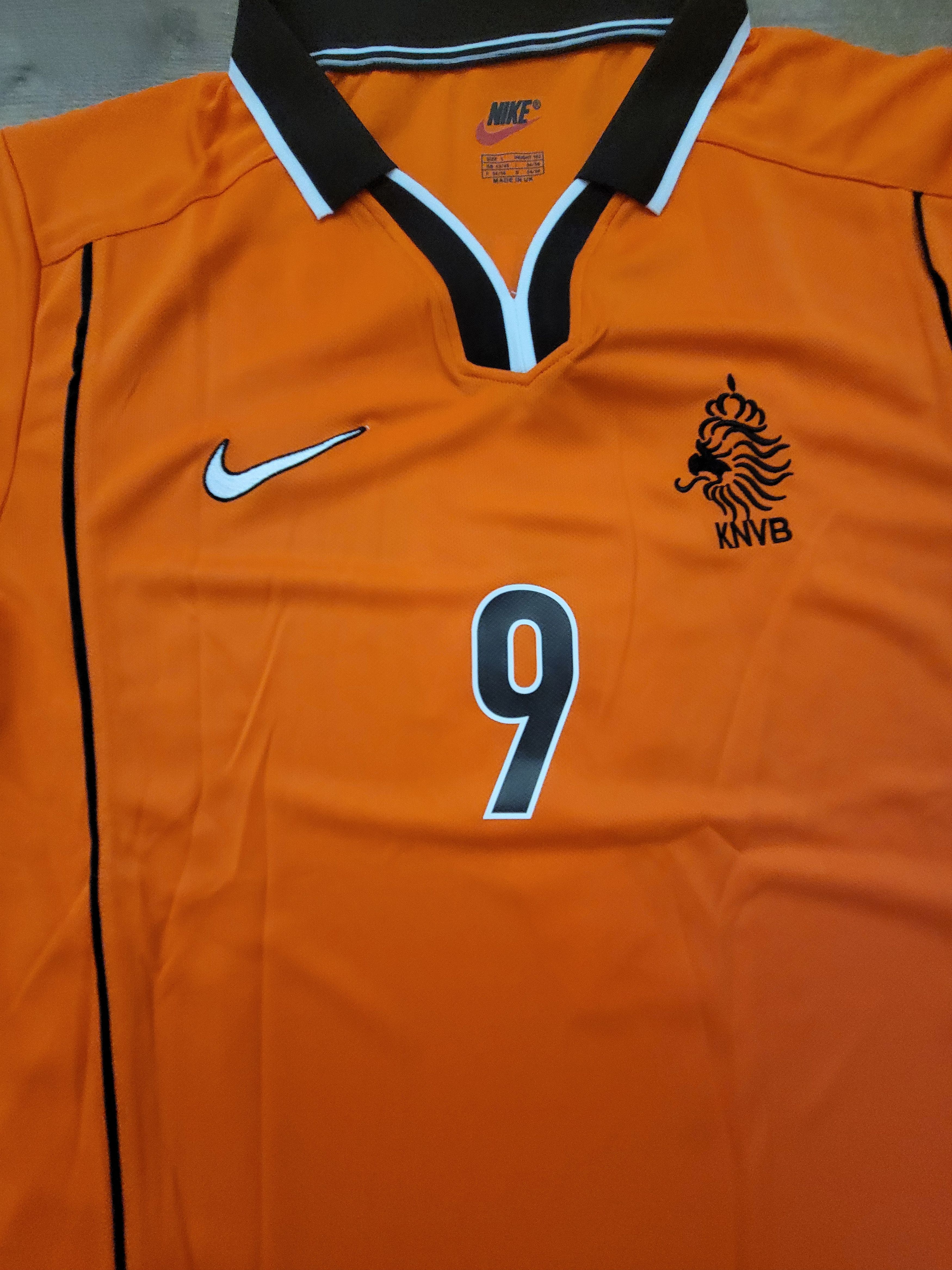 Other 1998 netherland 9 Kluivert Jersey retro football shirt Size US L / EU 52-54 / 3 - 3 Thumbnail