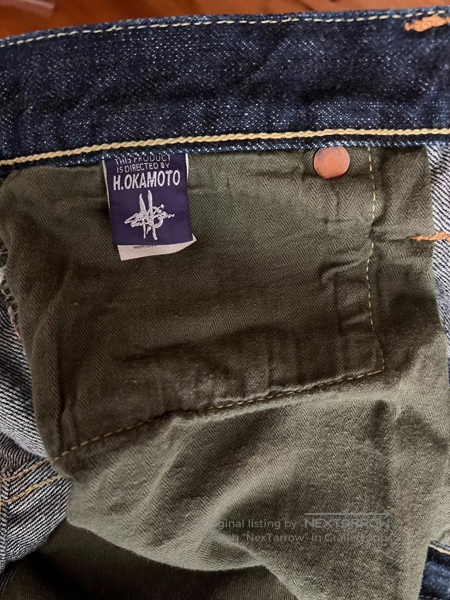 TOYS McCOY vintage dark denim straight leg pants. Size US 31 - 9 Thumbnail