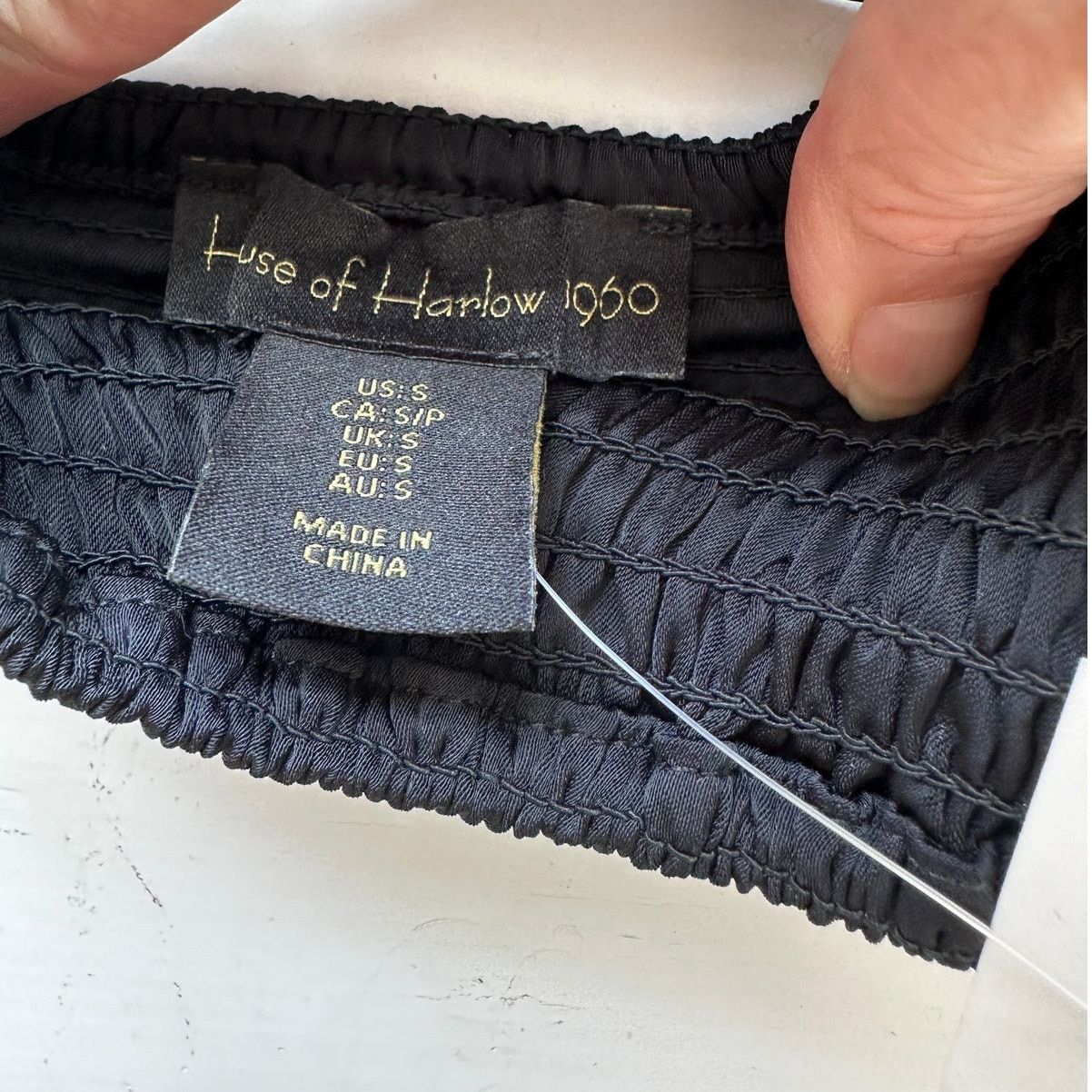 House of Harlow NWT House of Harlow 1960 Black Satin Smocked Back Bralette S Size S / US 4 / IT 40 - 7 Thumbnail