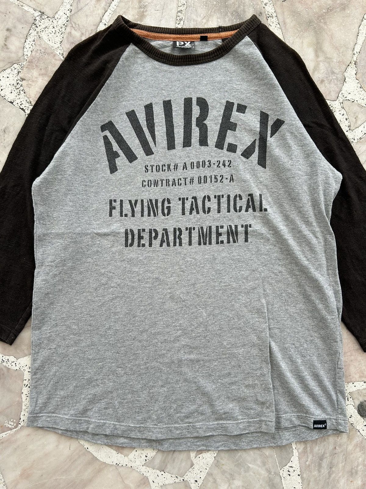 Avirex Vintage avirex raglan military gray tee Size US L / EU 52-54 / 3 - 3 Thumbnail