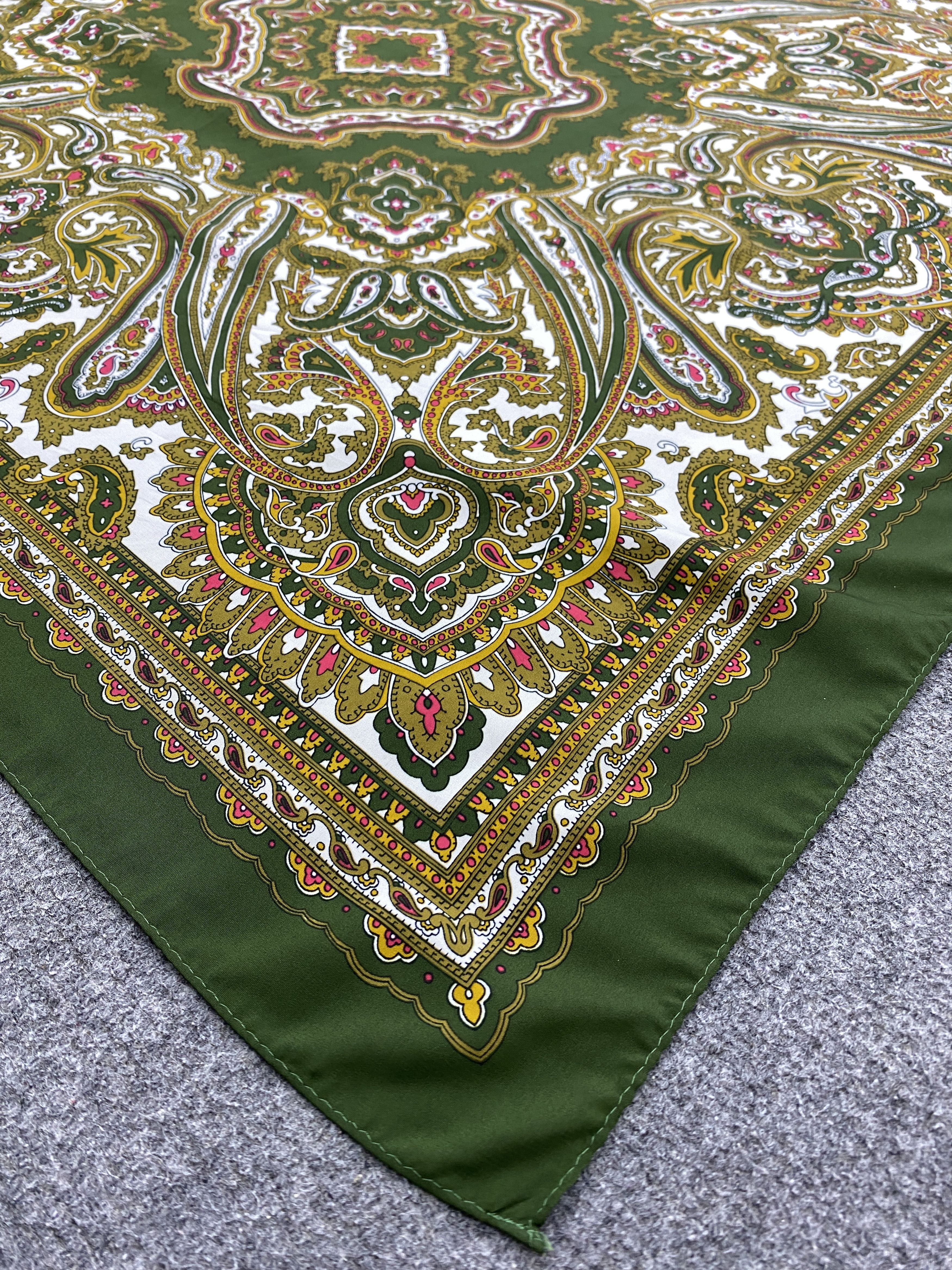 Japanese Brand Vintage Japanese Brand Paisley Silk Scarf SN0171 Size ONE SIZE - 4 Thumbnail