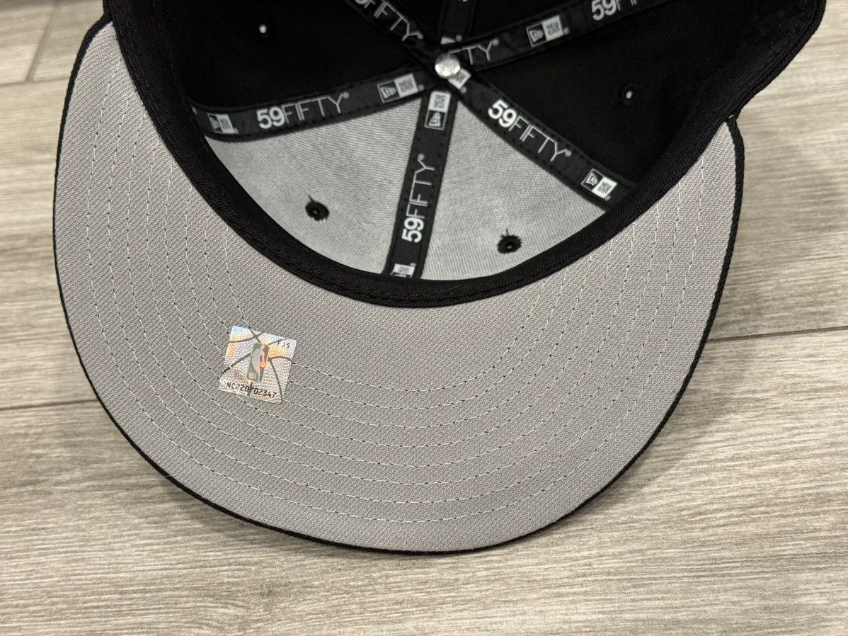 New Era Miami Heat New Era Hardwood Classic Black Fitted Sz 7 3/8 Size ONE SIZE - 10 Thumbnail