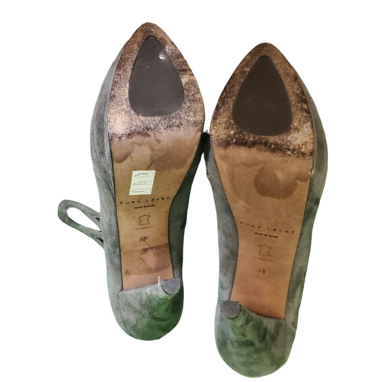 Other Pura Lopez Strappy Suede Leather Heels Pumps Platform Stilet Size US 8 / IT 38 - 6 Thumbnail