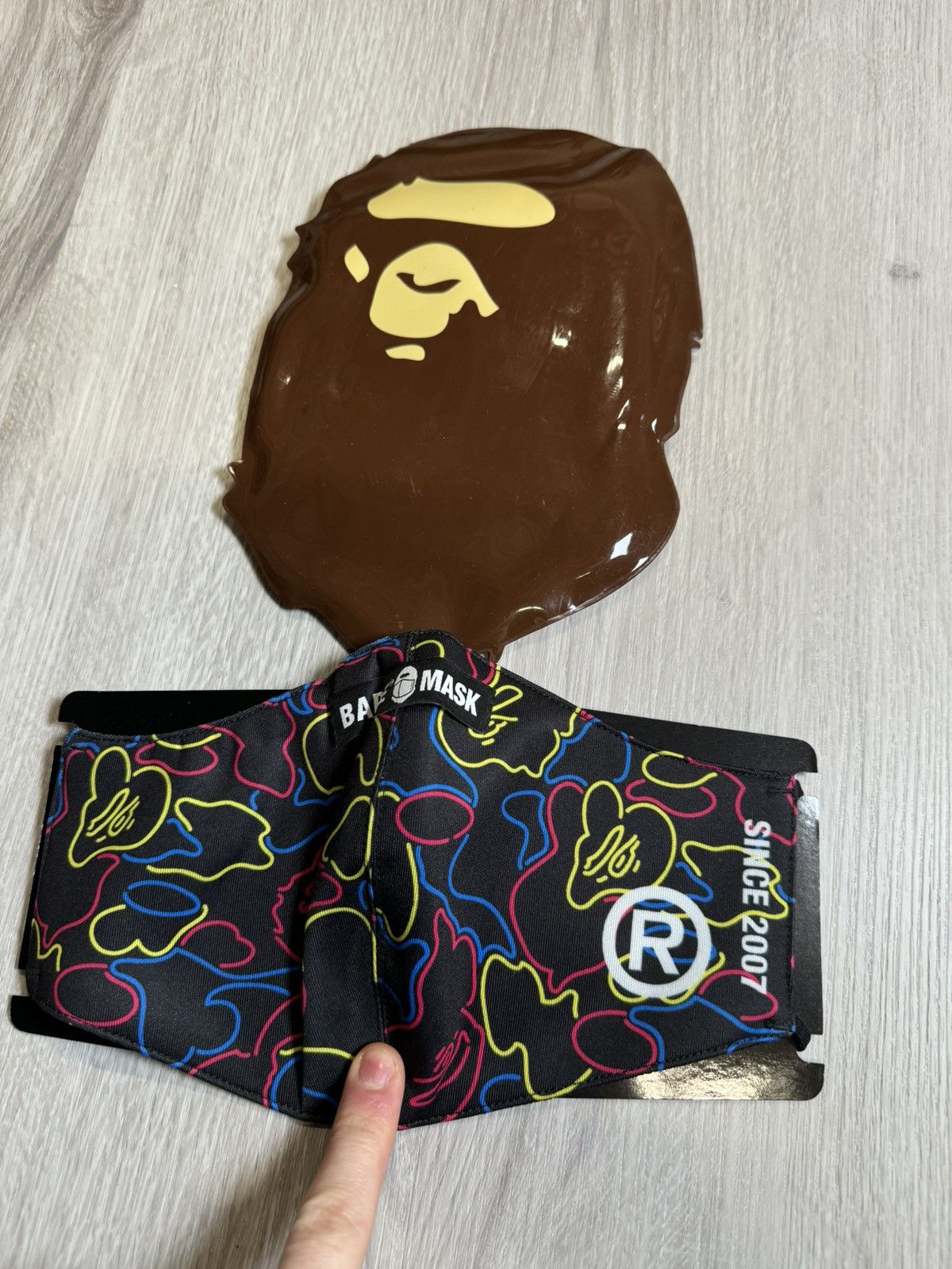 Bape Bape Neon Camo Mask Size ONE SIZE - 1 Thumbnail