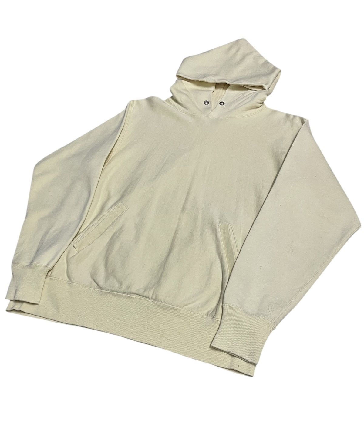 Full Count & Co. Fullcount Japan Hoodie Cream Size US M / EU 48-50 / 2 - 2 Thumbnail
