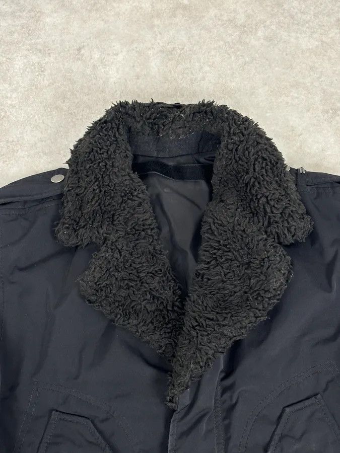 Diesel Diesel Black Nylon Sherpa Collar Bomber Jacket Size US M / EU 48-50 / 2 - 4 Thumbnail