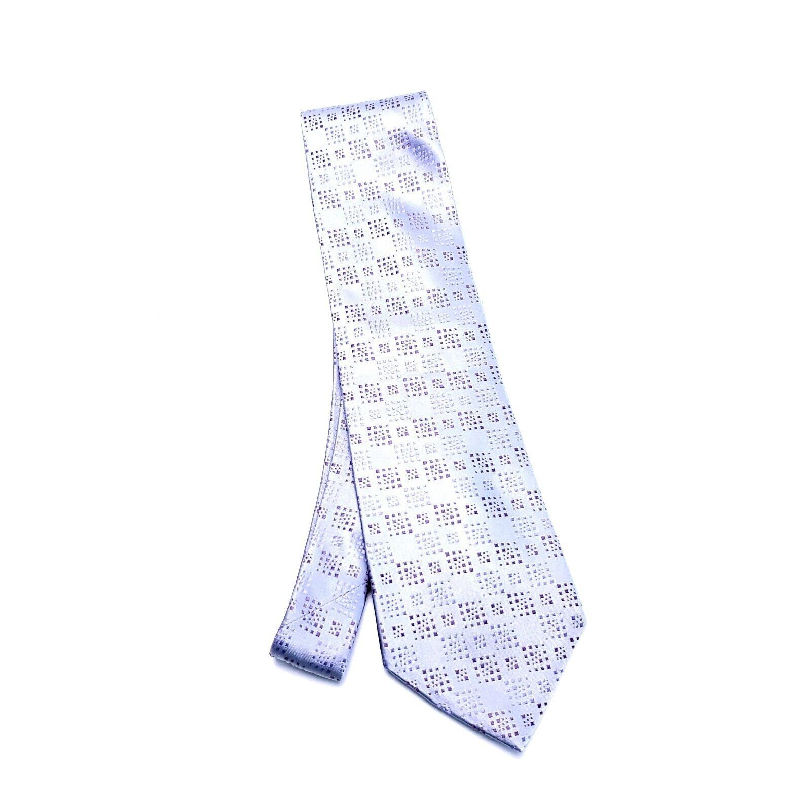Pierre Cardin Pierre Cardin Purple Silk Tie Geometric Size ONE SIZE - 6 Thumbnail